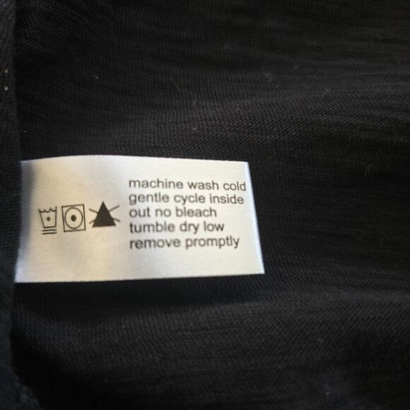 Elliott Lauren Tank Top Black Size Medium All Cotton Sleeveless Crew Neck - Picture 5 of 6